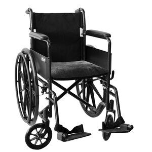 Natural Medical Classic Sheepskin Chair Pad | 1-Piece | Grey | 17"x17"